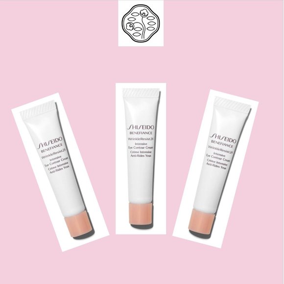 Shiseido BENEFIANCE WR24 Intensive Eye Contour Cream-Sample 5ml X 3 & Makeup Bag - Picture 2 of 6